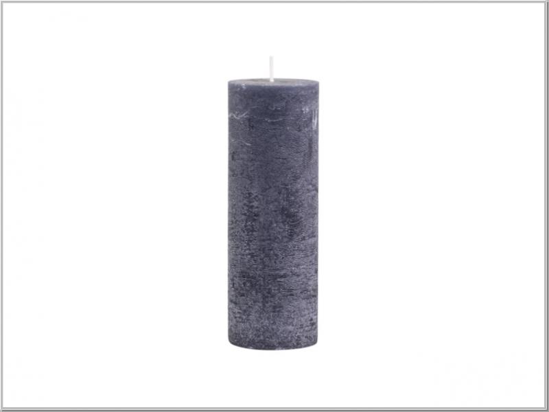 Macon rustikale Stumpenkerze Kohle H20/Ø7cm Macon rustikale Stumpenkerze Kohle H20/Ø7cm