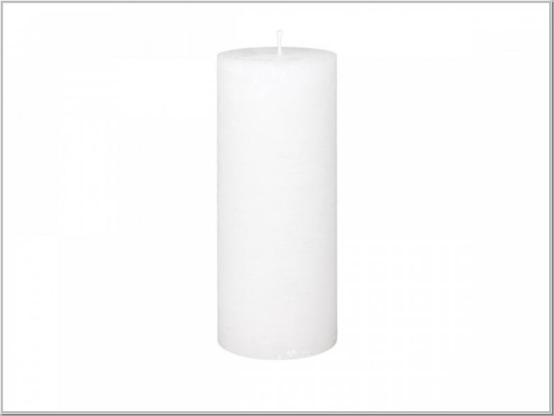Macon rustikale Stumpenkerze Weiss H25/Ø10cm Macon rustikale Stumpenkerze Weiss H25/Ø10cm