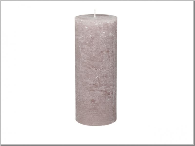 Macon rustikale Stumpenkerze staubig Rose H25/Ø10cm Macon rustikale Stumpenkerze staubig Rose H25/Ø10cm