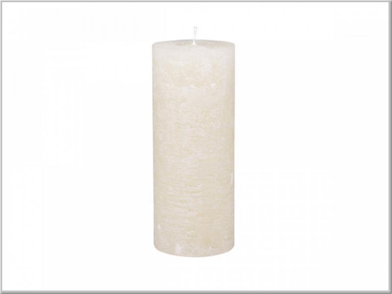 Macon rustikale Stumpenkerze CREME H25/Ø10cm Macon rustikale Stumpenkerze CREME H25/Ø10cm