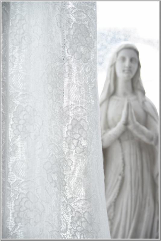 Gardine Bistro Spitze Shabby Chic 220x140cm Creme Gardine Bistro Spitze Shabby Chic 220x140cm Creme