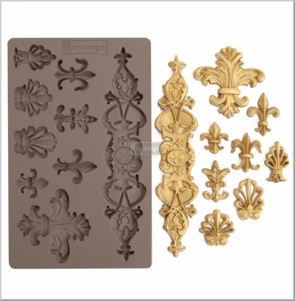 Preview: Vintage Paint Silicone Mold Fleur de Lis Preview: Vintage Paint Silicone Mold Fleur de Lis