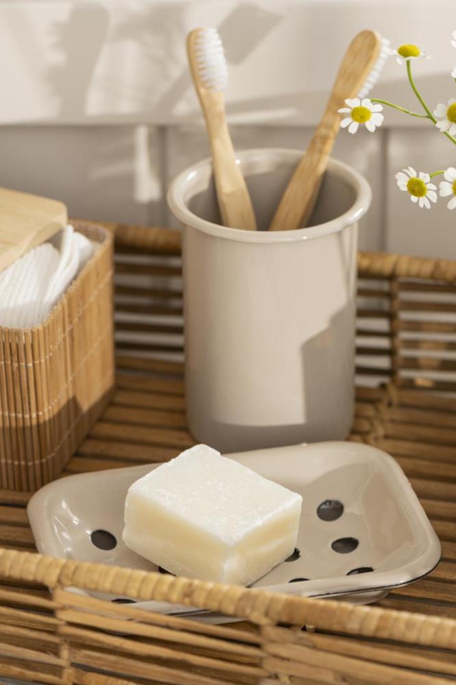 Preview: Tooth cup Colour Sand enamel H 12 x Ø 8cm Preview: Tooth cup Colour Sand enamel H 12 x Ø 8cm