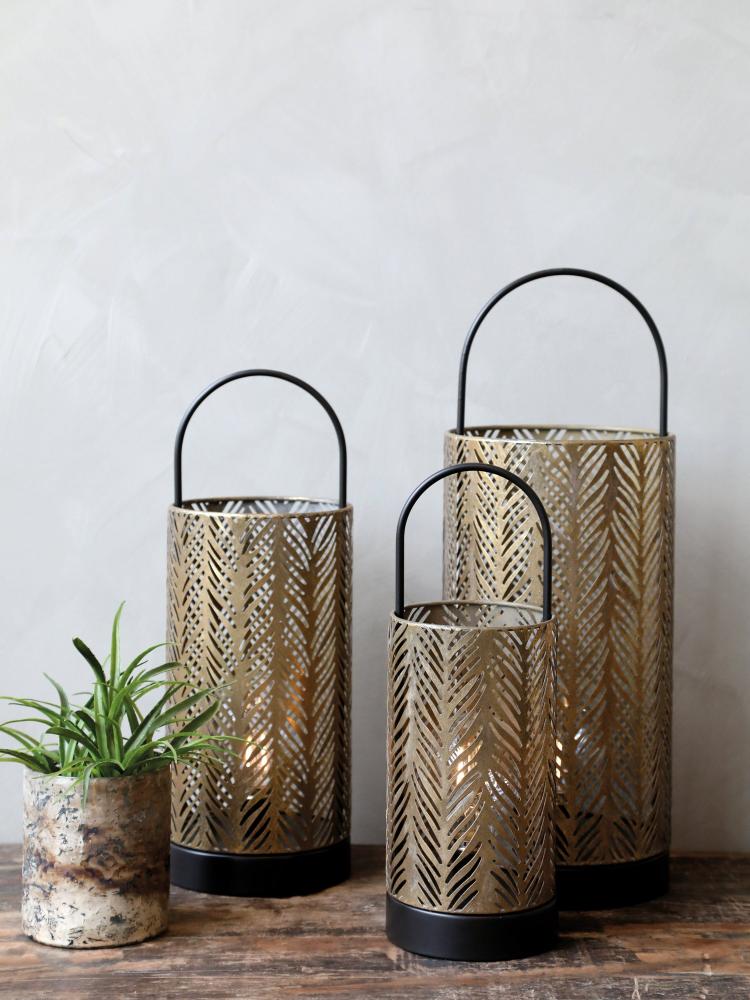 Preview: French lantern with Timer  H40cm Preview: French lantern with Timer  H40cm
