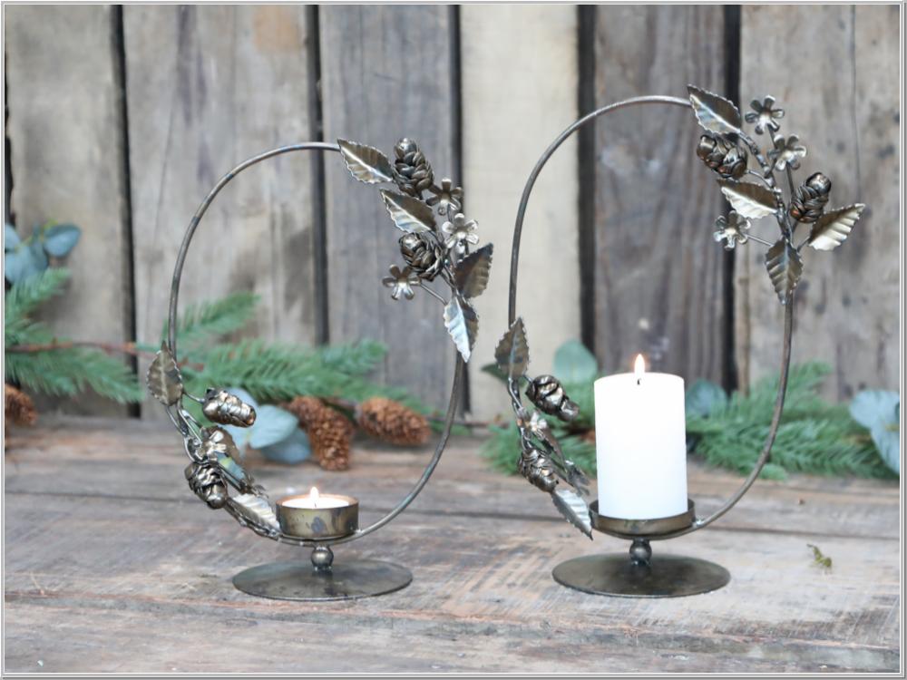 Preview: Candleholder Messing H28x16cm Preview: Candleholder Messing H28x16cm