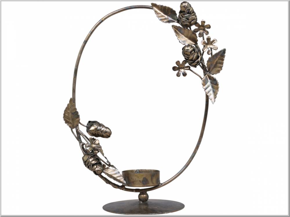 Preview: Candleholder Messing H25x23cm Preview: Candleholder Messing H25x23cm