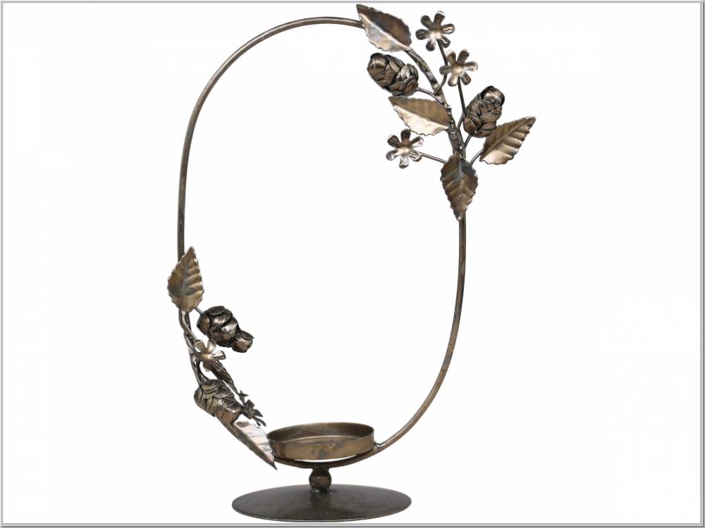 Preview: Candleholder Messing H28x16cm Preview: Candleholder Messing H28x16cm