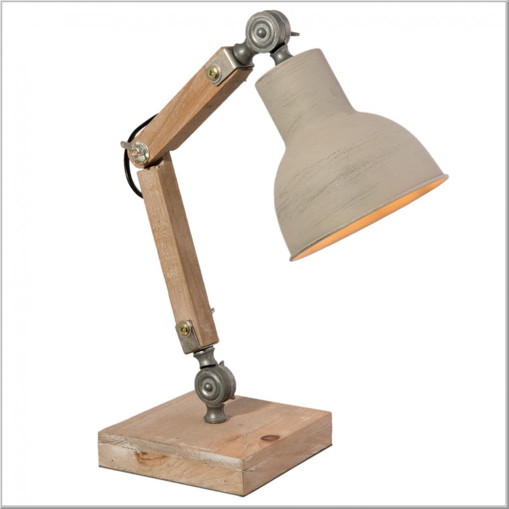 Preview: Factory desk lamp gray 15x15x47cm Preview: Factory desk lamp gray 15x15x47cm