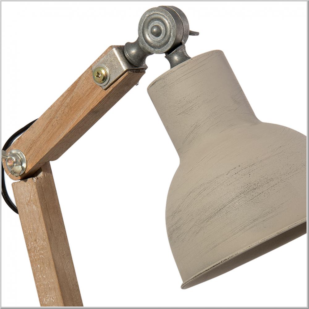 Preview: Factory desk lamp gray 15x15x47cm Preview: Factory desk lamp gray 15x15x47cm