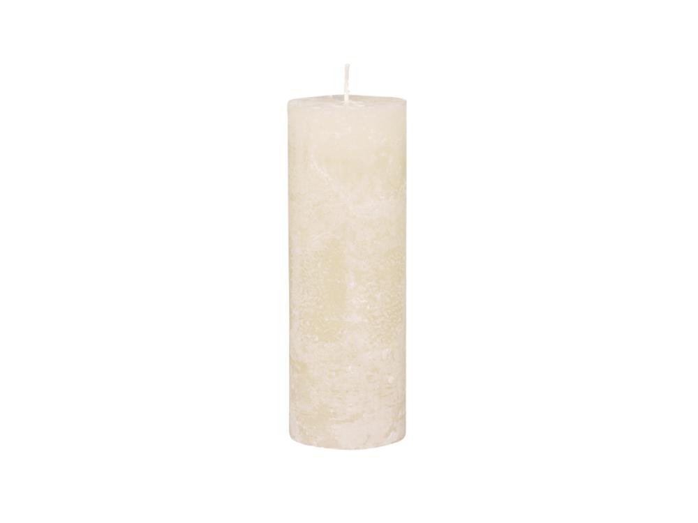 Macon rustic pillar candle NUDE H20xØ7cm