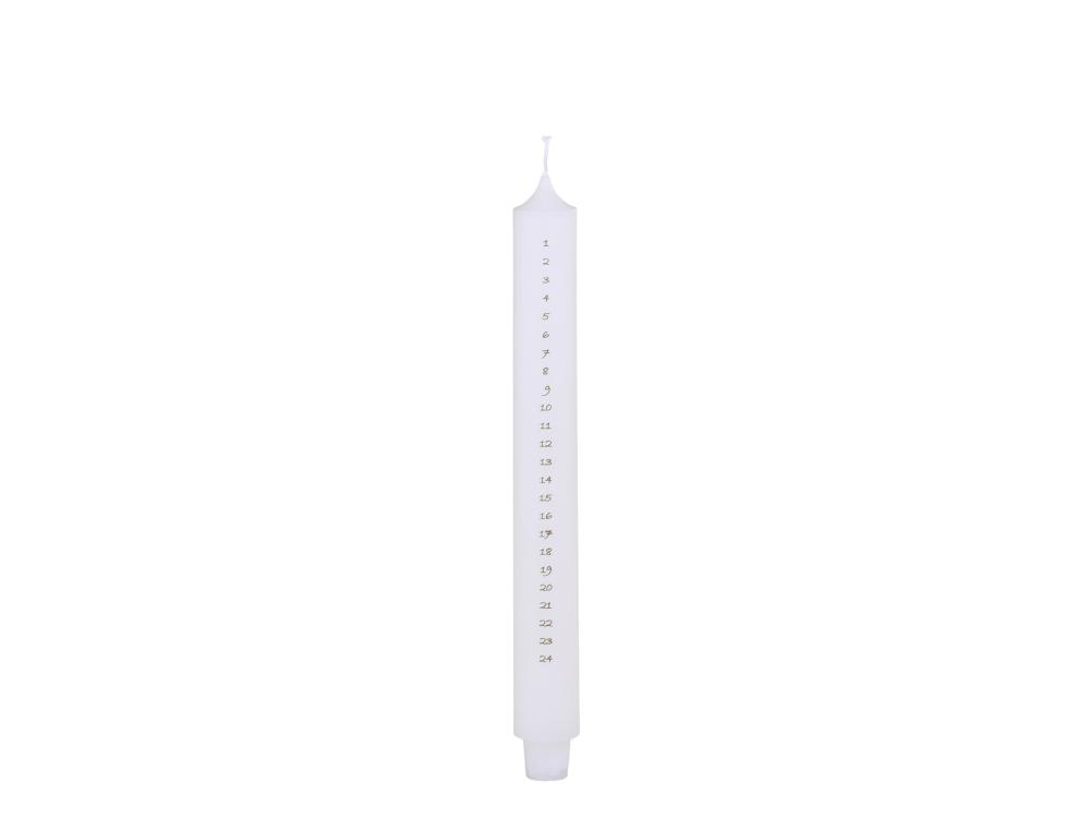 Advent candle calendar candle with gold print H29xØ3cm Advent candle calendar candle with gold print H29xØ3cm
