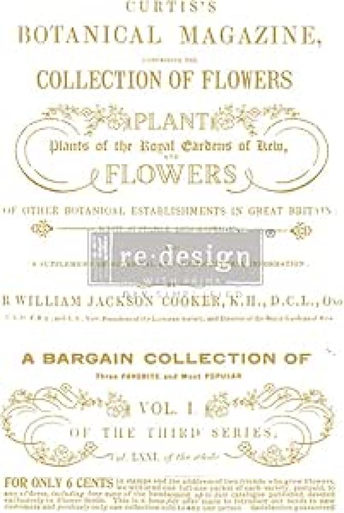 Preview: ReDesign Decor Transfers® - Flower Collector – 23,4" x 34" (59,4 x 86,3 cm) Gold-Transfer Preview: ReDesign Decor Transfers® - Flower Collector – 23,4" x 34" (59,4 x 86,3 cm) Gold-Transfer