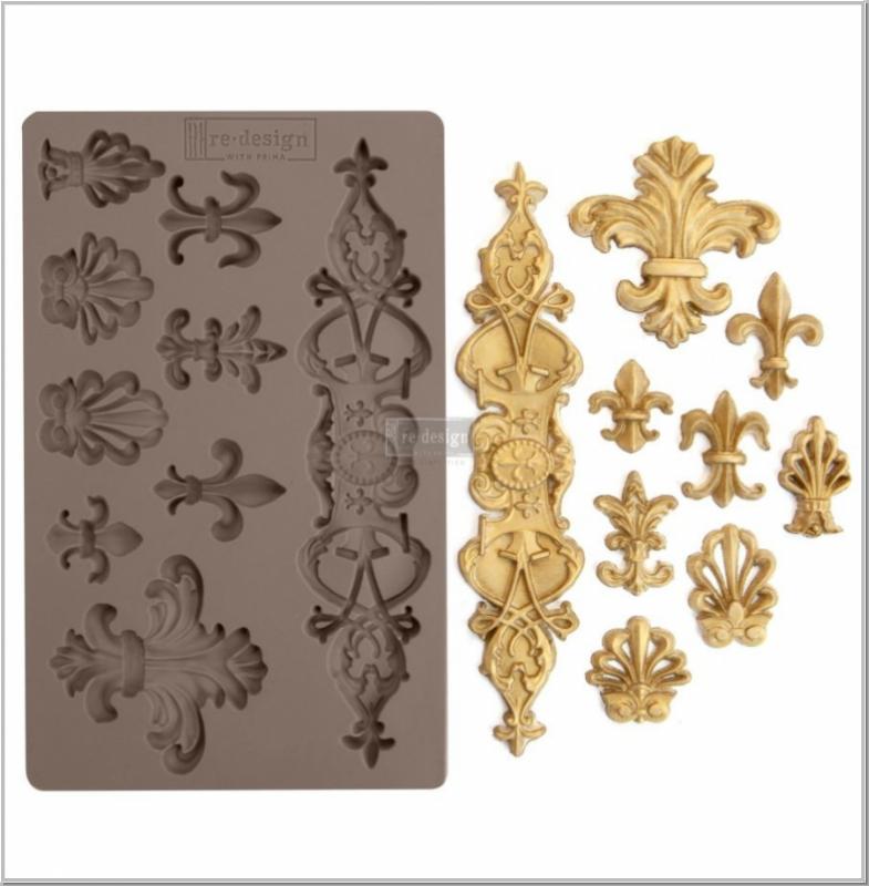 Vintage Paint Silicone Mold Fleur de Lis Vintage Paint Silicone Mold Fleur de Lis