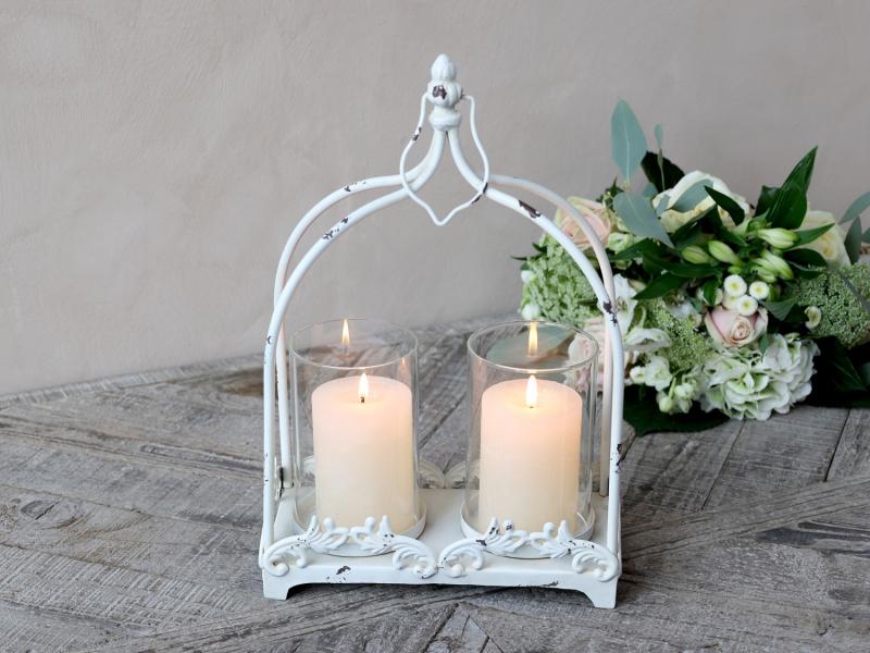 French lantern with 2 Holders for Candles French lantern with 2 Holders for Candles