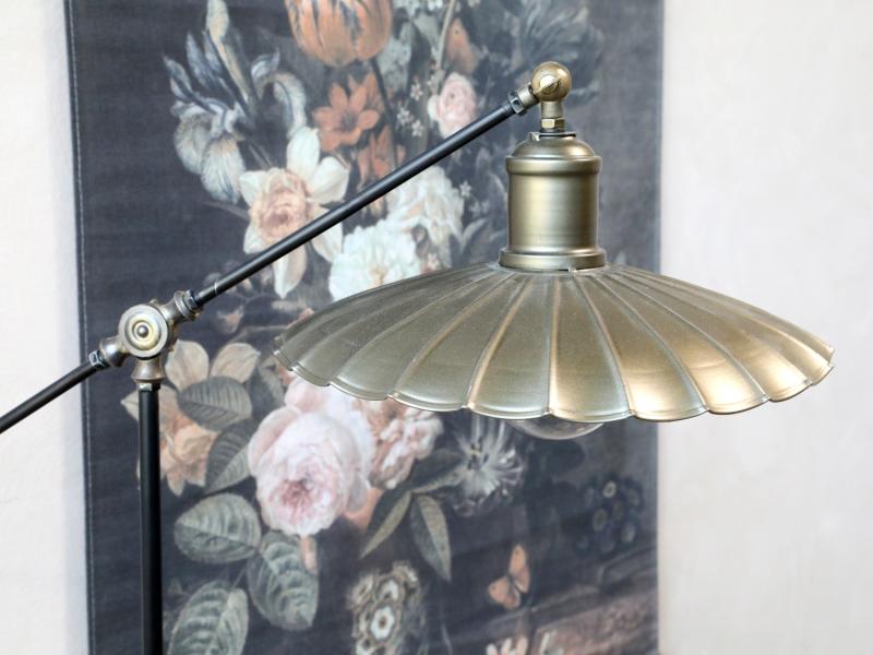 Floor lamp antique brass H155cm Floor lamp antique brass H155cm