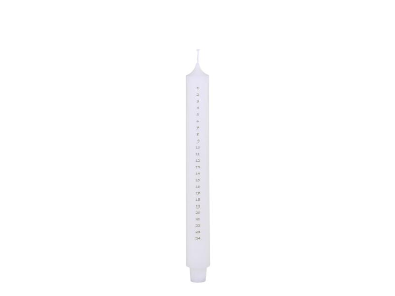 Advent candle calendar candle with gold print H29xØ3cm Advent candle calendar candle with gold print H29xØ3cm