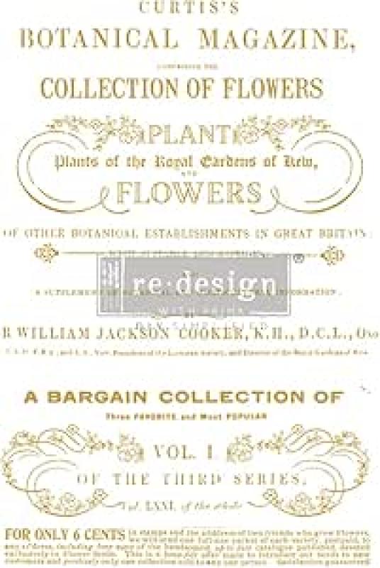 ReDesign Decor Transfers® - Flower Collector – 23,4" x 34" (59,4 x 86,3 cm) Gold-Transfer ReDesign Decor Transfers® - Flower Collector – 23,4" x 34" (59,4 x 86,3 cm) Gold-Transfer