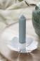 Preview: Ib Laursen candle Light Blue H11 xØ 2.2cm set of 2