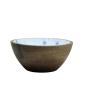 Preview: Bowl mango wood with enamel Blue Diamond Ø 17xH7cm