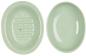 Preview: Soap dish ceramic 2 parts 15x12cm Green