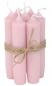 Preview: Ib Laursen Candle Light Rose H11 xØ 2.2cm Set of 2