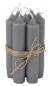 Preview: Candle Darkgrey Set of 2 H11xØ2,2 cm