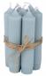 Preview: Ib Laursen candle Light Blue H11 xØ 2.2cm set of 2