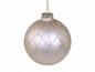 Preview: Christbaum Kugel Glas Glitzer Latte Ø8cm
