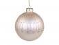 Preview: Christbaum Kugel Glas Glitzer Latte Ø8cm