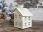 Preview: Lichthaus Laterne Kirche Creme H17,5 x12cm