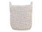 Preview: Planter Corte cement with braided pattern H22xØ18.5cm
