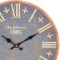 Preview: Wanduhr Flowers Türkis Ø34cm