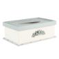 Preview: TISSUE BOX 27X18X10 CM BLUE BEIGE MDF PLASTIC RECTANGLE TISSUE DISPENSER
