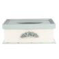 Preview: TISSUE BOX 27X18X10 CM BLUE BEIGE MDF PLASTIC RECTANGLE TISSUE DISPENSER