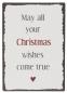 Preview: Metallschild "May all your Christmas..." H20cm