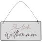 Preview: Metal Sign "♥ lich Willkommen"