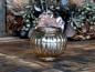 Preview: Tealight holder with pearl edge Ø9x9.5cm