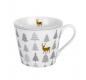 Preview: Tasse Cup "Christmas Trees" Becher H9xØ10cm