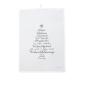 Preview: Krasilnikoff Tea Towel Christmas Words 100% Cotton 50x70 White