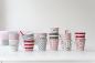 Preview: Happy Mug "Circle Dot Pink" Kaffeebecher H10xØ9cm