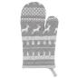 Preview: Ofenhandschuh Nordic grey Hirsch 16x30cm