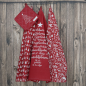 Preview: Krasilnikoff Tea Towel Deer 100% Cotton 50x70 Scarlet Red