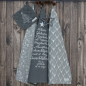 Preview: Krasilnikoff Tea Towel Christmas Words 100% Cotton 50x70 Charcoal