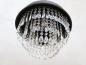 Preview: Chic Antique Factory Pendant Lamp with Crystals – Antique Black, Ø 31.5 cm