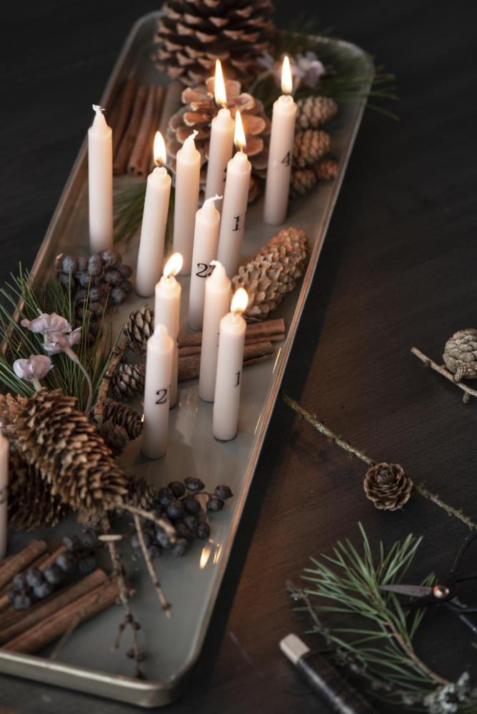Small Candles Set of 24 H10xØ1,3cm