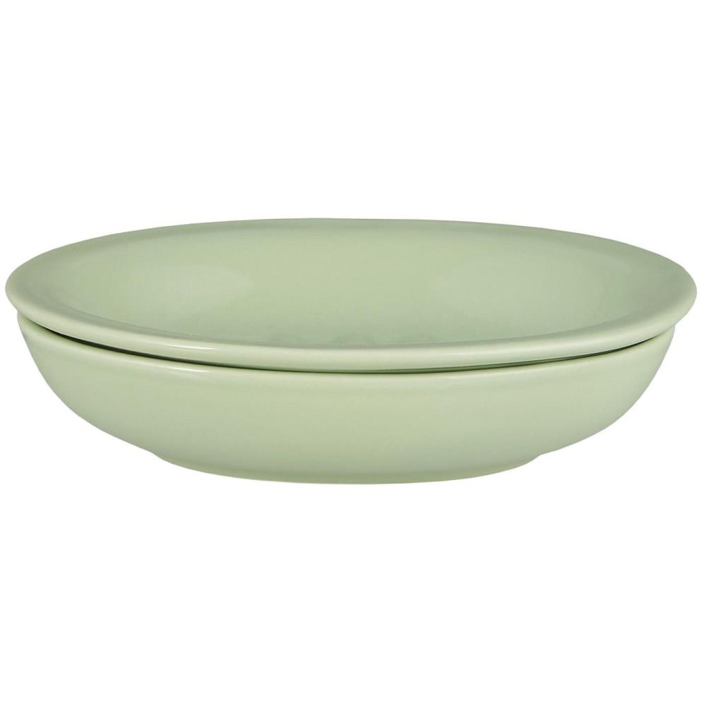 Soap dish ceramic 2 parts 15x12cm Green