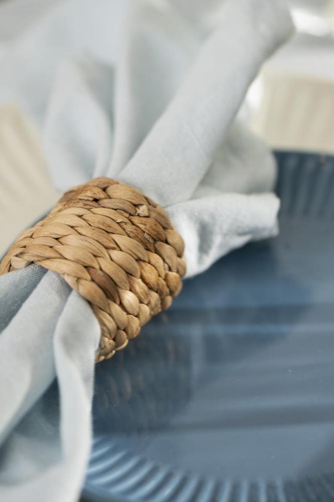 Napkin ring water hyacinth coarse braid Ø5x5cm