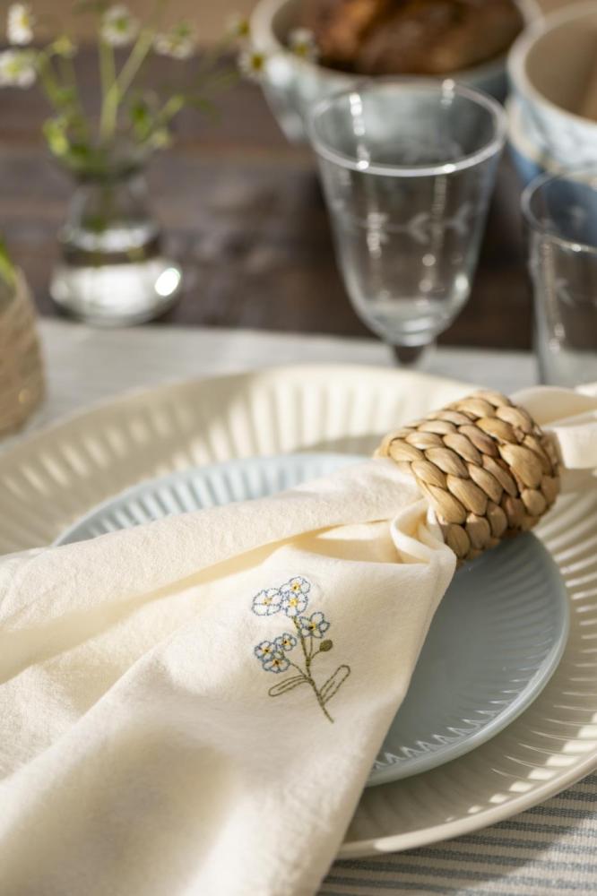 Napkin ring water hyacinth coarse braid Ø5x5cm