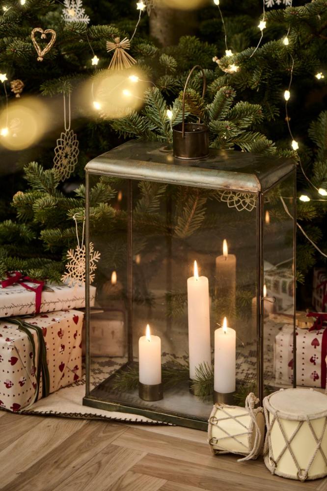 Lantern Messing Glass H48cm