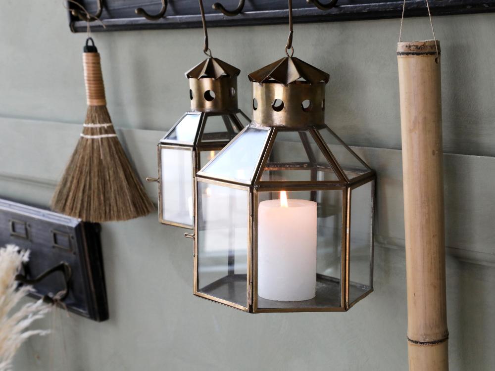 French lantern brass H16cm